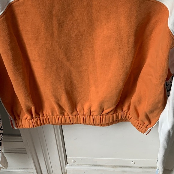 Kooples X Sport Orange and White Hoodie - Picture 9 of 12
